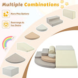 7-Piece Soft Foaming Blocks for Toddlers,Soft& Crawl Playset Indoor, Soft Play Equipment N710P170357E
