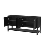 U-Style Functional Entryway Console Table with Ample Storage,Suitable for Study,Entrance and Living N711P205932B