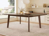 60" Rustic Farmhouse Table - Solid Wood Frame, Minimalist Modern Table for Kitchen, N752P327191D