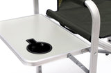 2-piece Padded Folding Outdoor Chair with Side Table and Storage Pockets,Lightweight Oversized W24172220
