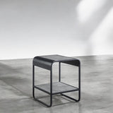 Raziela Concrete Gray & Black Finish End Table B2726P244954