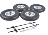 4PCS 10-Inch Pneumatic Tires Generator Wheel Kit Fit for Predator 9000 8750 6500 Watt Generator 32414382