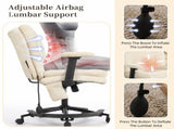 Chenille Criss Cross Office Chair with Air Lumbar Support, Flip-up Adjustable Arms, Built-in 05995139