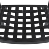 Cast Aluminum Patio Dining Chair 2PCS With Black Frame and Cushions In Random Colors W1710P166004
