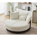 52.75'' Oversized Round Swivel Chair,360&deg Swivel Chair, Couples W1628P218356