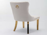 Furniture,Modern, High-end Tufted Solid Wood Contemporary Velvet Upholstered Dining Chair with 80440132