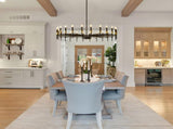 24-Light Black Gold Chandelier, 37.63" Modern Farmhouse Chandelier for Dining Room Over Table, Large 12853131