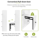 ON-TREND Versatile Tipping Bucket Shoe Cabinet with 3 Flip Drawers, Maximum Storage Entryway WF308545AAK