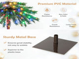 6ft Pre-Lit Christmas Palm Tree - 210 4-Color LEDs , 64 PVC Branch Tips 83410262