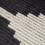 Black & Ivory Modern Area Rug B03597971