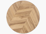Round Coffee, 31.7" Circle Coffee for Living Room, Modern 2-Tier Wood Accent Center B082P356379