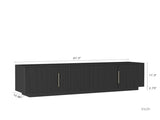 TV Stand with 16 Color LEDs,68" Modern Stand, Cabinet Entertainment Center for 55 60 65 Inch W1321P452903