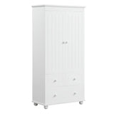 ZNTS Tall Storage Cabinet with Three Drawers for Bathroom/Office, White N725P183256K