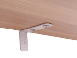 5-Layer Wall-Mounted MDF Iron Frame Display Rack 24.02*12.01*72in White&Oak 76363411