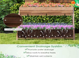44" Wooden elevated garden bed 44187449
