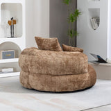 COOLMORE Lazy Sofa Durable Comfort Lounger High Back Bean Bag Chair Couch With Three Pillows for W395P252063