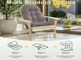 Adirondack Chair Cushion, Rocking Chair Cushion 44x19.4x4 inch, High Weather Resistant Tufted 58378755