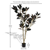Simulated green plant pot indoor living room home iron tree leaves tree bonsai home W2945P278470