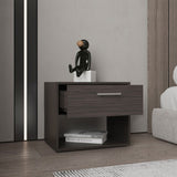 Alpine 18" High One Drawer Nightstand with One Shelf, Side Table, End Table For Bedroom, Living Room B070P286442