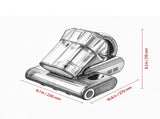 550W Mattress Vacuum Cleaner, 18Kpa Powerful Suction, Dual Dust Bin, HEPA Filter & Heating, 18431275