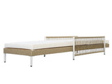 TOPMAX Outdoor All-Weather PE Rattan Chaise Lounge, Minimalist Patio Wicker Lounge Chair with 6 Gear 74526825