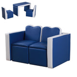 Kids 2-in-1 Sofa Sets-Blue 06898304