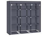 67" Portable Closet Organizer Wardrobe Storage Organizer with 10 Shelves Quick and Easy to Assemble 09015276