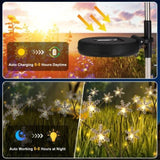 ZNTS 8 Pack Solar Swaying Garden Lights with Snowflakes, Solar Landscape Pathway Stake lights, Outdoor 75162510