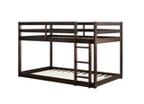 ZNTS Solid Wooden , Solid Rubber Wooden Twin over Twin Loft Bed with Ladder ,Upper and Bottom Bed W504P191655