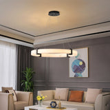 Modern LED Pendant Light, 23.6-Inch Round Hanging Chandelier with Adjustable Height, Imitation W1340P232980