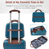 Hardshell Luggage Sets 4 Pieces 20"24"28" Luggages and Cosmetic Case Spinner Suitcase with TSA N732P170218C