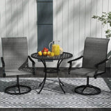 2pcs Patio Swivel Chairs ,Outdoor Garden Bench Garden chair Swivel Chairs Set of 2 30295003