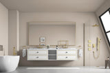 84in. W x48 in. H Metal Framed Bathroom Mirror for Wall, Rectangle Mirror, Bathroom Vanity Mirror W1272101958