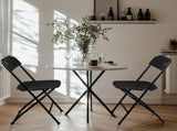 10pcs Injection Molding Classic Garden Plastic Folding Chair Black 88638024