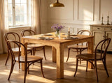 31.5" Wood Square Dining Table with 3D Textured Top 15857924