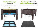 Raised Garden Bed Planter Box, 3 Size Options Self-Watering Elevated Garden Bed, Lightweight PP 83896337