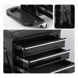 3-Drawer Tool Chest Rolling Mechanic Seat with Tool Trays,350lbs Max Weight Capacity,Black W2660P276699