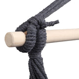 1.5*1.2m Tassel Plus Pillow Hanging Chair Gray 52596899