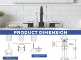 Widespread Bathroom Faucet Oil Rubbed Bronze 2 Handle 8 inch 3 Hole 360&degSwivel Spout Vanity 50765054