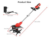 21V Electric Cordless Electric Soil Cultivator - 550W High Power 300RPM, 4-Blade 16 Steel Tines , 53131038