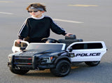Kids Ride On Police Car, 12V Electric Vehicle with 2.4G Remote Control, Dual Motors, Slow Start, W1760P426785