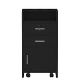 Salon Wood Rolling Drawer Cabinet Trolley Spa 3-layer Cabinet Equipment with A 05549997