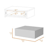Vienna Floating Nightstand, Sleek Wall-Mounted Design with Spacious Drawer Storage B128P176112