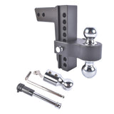 2.5" Receiver 8" Drop Adjustable Towing Hitch Dual Ball Mount Trailer 18500 lbs 96011538