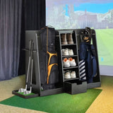 55.5''x16''x37'' Wooden Golf Bag Organizer and Storage, High Quality Wooden 2 Golf Bag W1422P233425