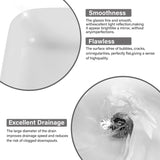 Bothwa Home Rectangular Countertop Ceramic Wash Basin CUPC Certified B2724P262845