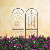 4 Pack Metal Garden Trellis 71" x 19.7" Rustproof Trellis for Climbing Plants Outdoor Flower Support W1586P268018