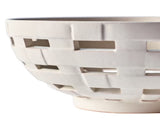Ivory Woven Ceramic Decorative Bowl, 11 in 62479094