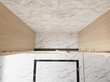 Frameless Single sliding shower door 56-60 "W x 76" H, 1/4 " Clear Tempered Glass, Explosion W1675P307006