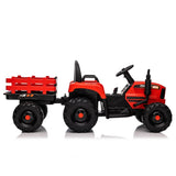 ZNTS Ride on Tractor with Trailer,24V 400W Powered Electric Tractor Toy w/Remote Control,electric car for W1578P194696